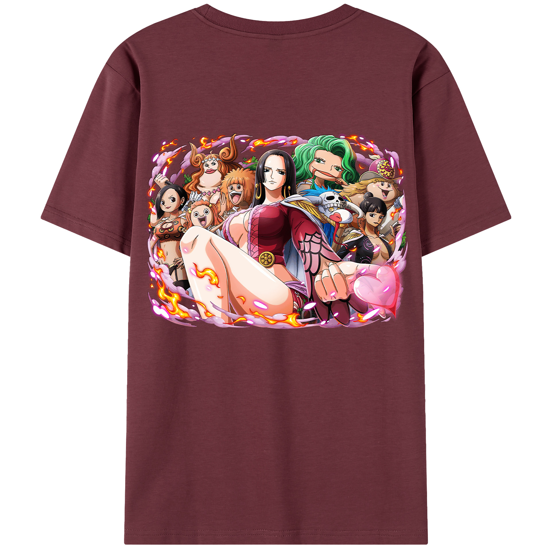 ワンピース ボア・ハンコック ONE PIECE Boa·Hancock 綿100％半袖Tシャツ（背面プリント）